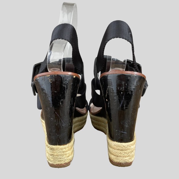 Coach Maryanne Logo Platform Espadrille Wedge Heel Size 9 B - Picture 3 of 7